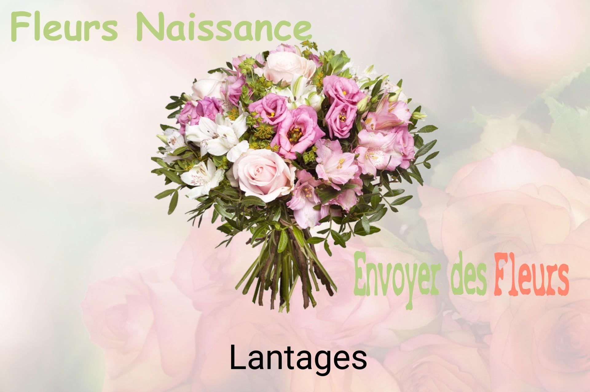 Bouquet de fleurs de naissance livré à Lantages